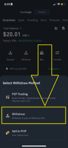 6.a withdraw method