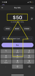 c. enter amount